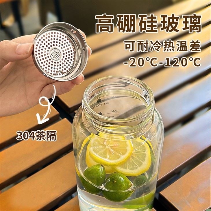 Bamboo Lid Glass Water Bottle-A Perfect Blend Of Style And Sustainability